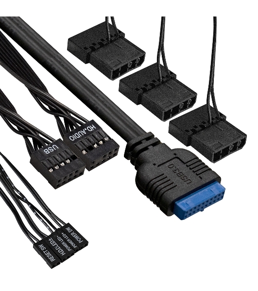 Компьютерный корпус Miditower ExeGate EVO-9202 (ATX, без БП, с окном, 1*USB+1*USB 3.0, аудио, 3 вент. 12см с RGb подсветкой)