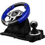 Руль черный SVEN GC-W600 (виброотдача, педали, джойстик, 12 кн., USB), фото 1