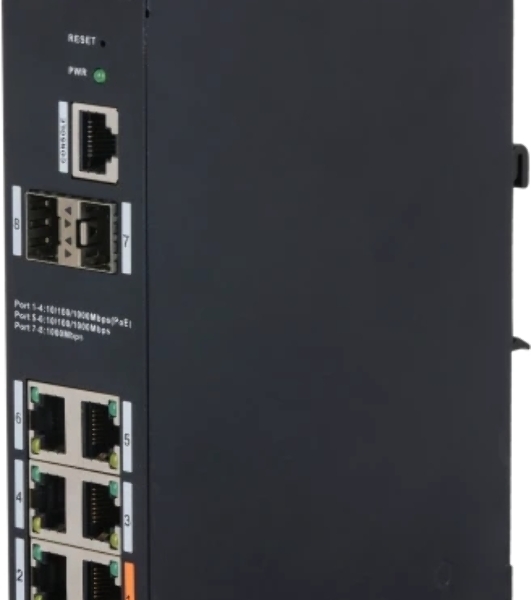 Коммутатор Dahua DH-HS4208-4GT-60, 6×1 Гбит/с + 2×1 Гбит/с SFP, управляемый