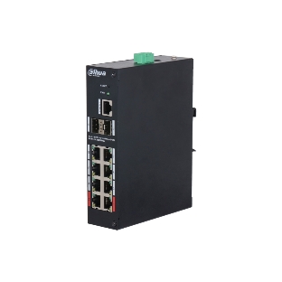 Коммутатор Dahua DH-HS4210-8GT-90, 8×1 Гбит/с + 2×1 Гбит/с SFP, управляемый