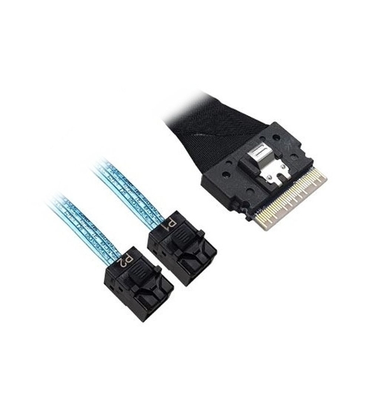Кабель ACD-60003-ZC Slimline SASx8 (SFF8654) -to- 2 SAS HD x4 (SFF8643 SAS Connections), 1M, (аналог Broadcom 05-60003-00) 120
