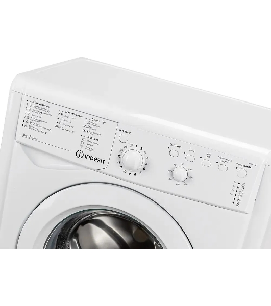 Стиральная машина Indesit IWSB 5105 (CIS) белый, загрузка фронтальная 5 кг, 1000 об/мин., класс: А
