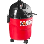 Строительный пылесос Зубр ПУ-15-1200 М1 красный/черный, 1200 Вт, уборка сухая/влажная, пылесборник мешок, 15 л, фото3