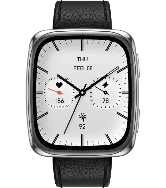 Смарт-часы AMAZFIT Active 2S A2440 1.75' AMOLED корп.серебристый рем.черный разм.брасл.:150-210мм (6972596108825)