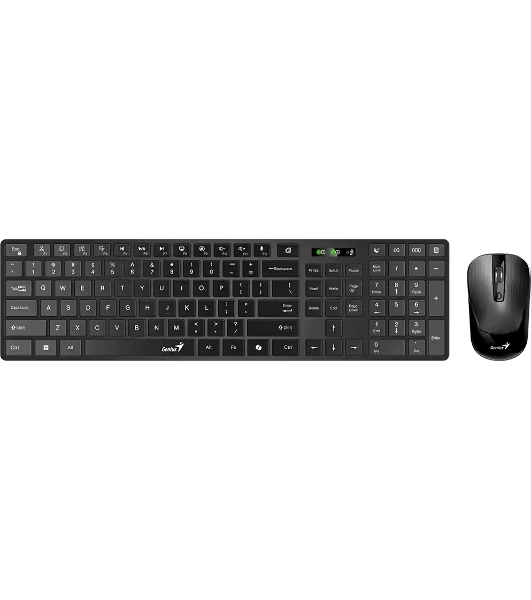 Комплект клавиатура+мышь Genius SlimStar 8250 беспроводной, USB, 1200 DPI, чёрный