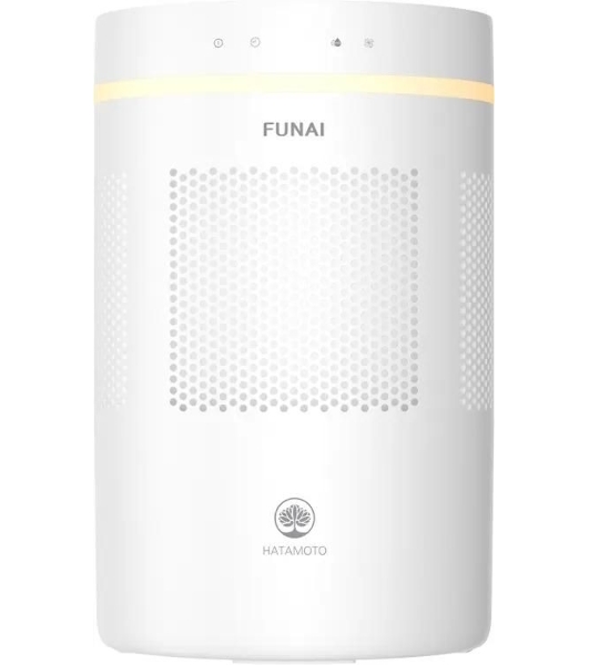 Мойка воздуха Funai Hatamoto FAW-HTE450/4.0(WT) белый, 40 м², 4 л, традиционное увлажнение, гигростат, антибактериальный фильтр, пульт ДУ, ночной режим