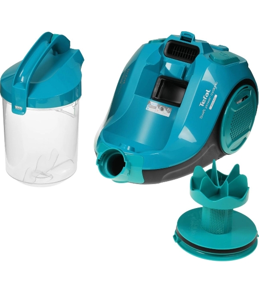 Пылесос Tefal TW2922EA бирюзовый/черный, 750/2100Вт, уборка сухая, пылесборник контейнер 1.5 л