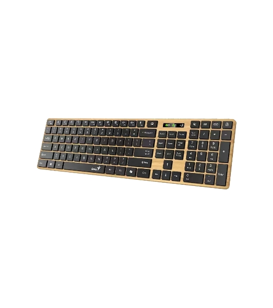 Клавиатура Genius Slimstar 7250BT гибридная, Bluetooth, радиоканал, сосновое дерево/чёрный