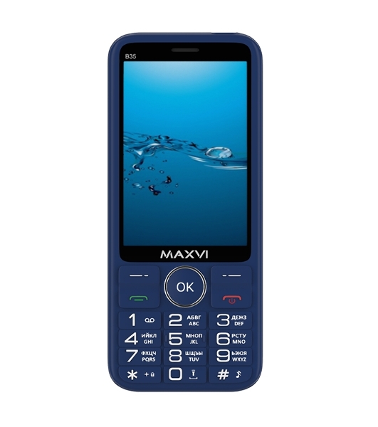 Мобильный телефон Maxvi B35 синий