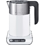 Электрочайник Bosch TWK8611P белый/серебристый, 1.5 л, 2400 Вт, скрытый нагревательный элемент, поддержание температуры, фото 1