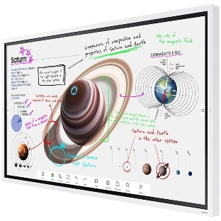 Панель Samsung WM65B Flip Chart Pro белый, 65 ', 3840x2160, 16:9, E-LED BLU, 350 кд/м2, 8 мс, cенсорный, 4000:1, 178°/178° (RUS)