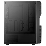 Корпус Aerocool/Formula Menace Saturn RGB-G-BK-v1 (3xUSB, 2xAudio, 0.5 мм, 120 мм FAN, прозрачная стенка-закаленное стекло, mATX, фото4