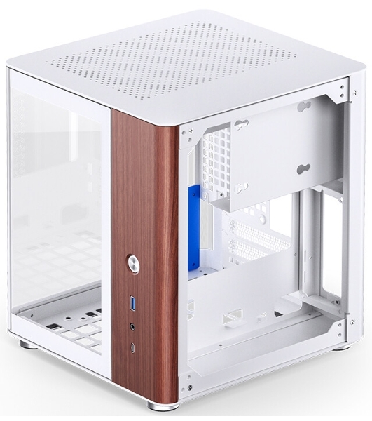 Компьютерный корпус без блока питания Case JONSBO TK-0 белый, Desktop SFF, TG, no fan, 1xUSB-A 3.2 + 1xUSB-C 3.2, SFX PSU Support, mITX белый