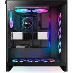 Система жидкостного охлаждения для ПК/Water Cooling System NZXT Kraken Elite 280 RGb (250W, 280мм, LED temp., Black/Fans: 2x140мм, 98.61CFM, 34.5dBA, 2000RPM/Pump height 65мм, 2800RPM, Rad thickness 27мм/S: 1851, 1700, 1200, 115X, AM5, AM4), фото3