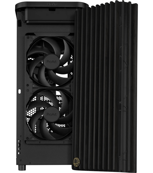 Компьютерный корпус ASUS PROART PA401 WOOD METAL PWM черный