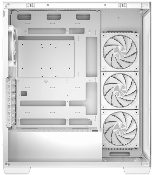 Компьютерный корпус Deepcool CG580 4F V2 WH без БП, боковое окно (панорама), 4x120мм ARGb PWM вентилятора, белый, ATX (R-CG580-WHADA4-G-2)