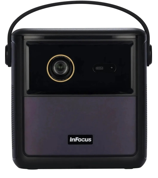 LED проектор InFocus IN3018SL Crusader Master DLP, 450 lm, FullHD, (1.2:1), HDMI 2.0 (eARC) USB-A 2.0, AUX, Bluetooth 5.1/BLE, wi-fi 2.4/5GHz, 2х10W Dolby Audio, до 25000ч., 1.57 кг батарейка
