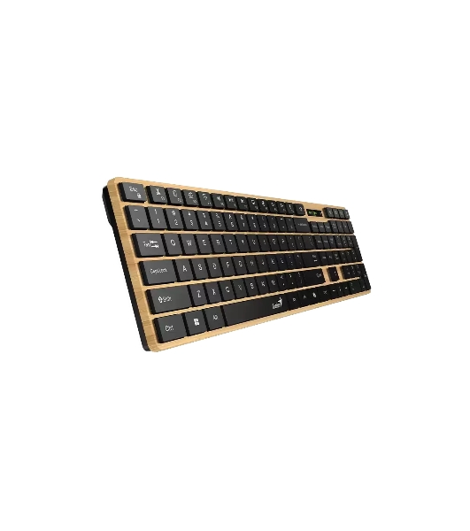Клавиатура Genius Slimstar 7250BT гибридная, Bluetooth, радиоканал, сосновое дерево/чёрный