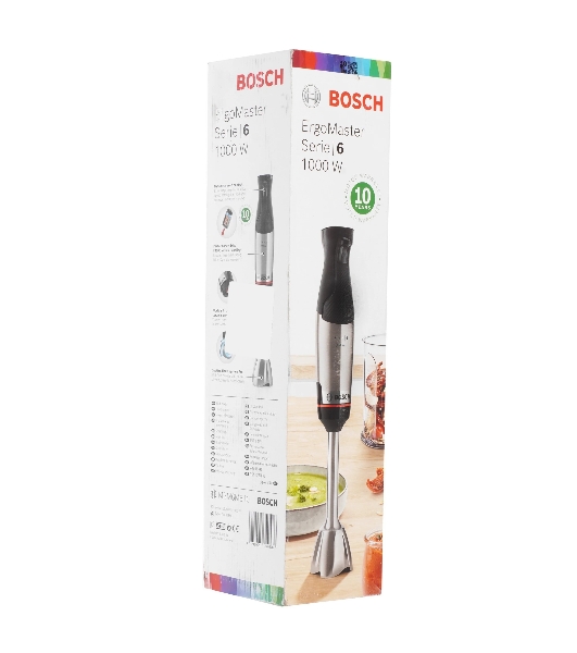 Блендер погружной Bosch MSM6M610 черный, 1000 Вт, плавная регулировка