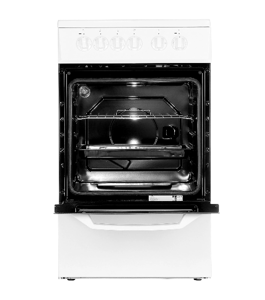 Плита электрическая Beko FFSS57000W белый, конфорок 4 электрических, духовка 60 л, 50 см x 85 см x 60 см