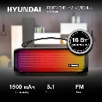 Колонка портативная Hyundai H-PS1020 черный 16W 2.0 BT 10м 1500mAh, фото6