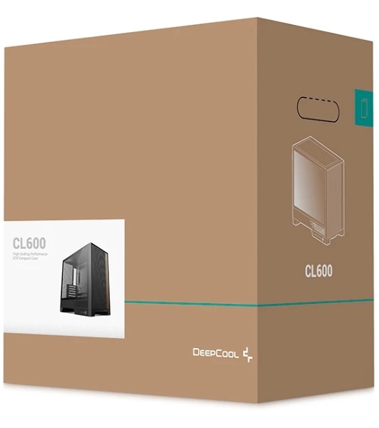 Корпус DeepCool CL600, Midi-Tower, чёрный, 2 x 120 мм