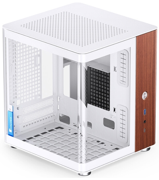 Компьютерный корпус без блока питания Case JONSBO TK-0 белый, Desktop SFF, TG, no fan, 1xUSB-A 3.2 + 1xUSB-C 3.2, SFX PSU Support, mITX белый