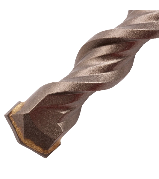 Бур по бетону Denzel двойная спираль, Cobalt W-tip, 16x260 мм, SDS PLUS