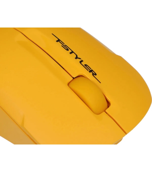 Мышь беспроводная A4Tech Fstyler FG15CS Air2 желтый, 1200 dpi, радиоканал, USB, кнопки - 3