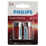 Элемент питания алкалиновый C/LR14 1.5В Power (блист. 2шт) Philips Б0062687, фото 1