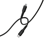 Кабель MORE CHOICE (4620202553249) K63ia 2м USB 3.0A PD 27W для Lightning ng 8-pin Type-C - 2м, черный, фото2