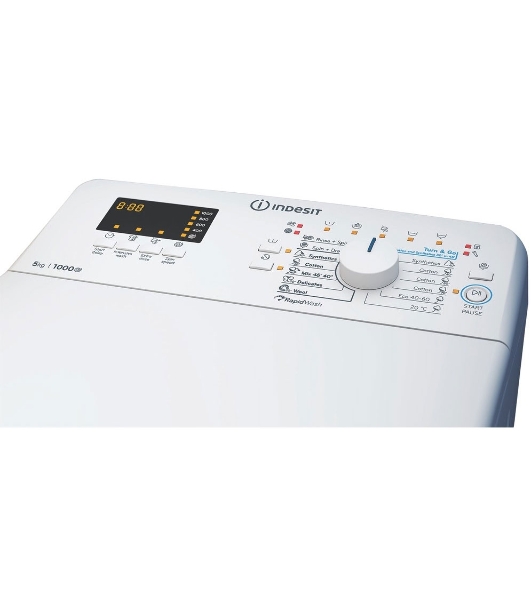 Стиральная машина Indesit BTW S50400 EU/N белый, загрузка вертикальная 5 кг, 1000 об/мин, класс: С