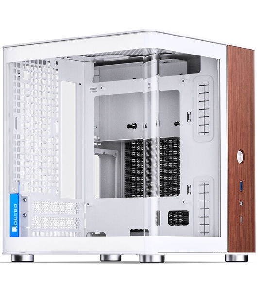 Компьютерный корпус без блока питания Case JONSBO TK-0 белый, Desktop SFF, TG, no fan, 1xUSB-A 3.2 + 1xUSB-C 3.2, SFX PSU Support, mITX белый
