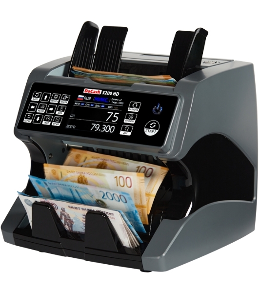 Счетчик банкнот DoCash 3200 HD автоматический мультивалюта