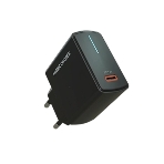 Сетевое зарядное устройство MORE CHOICE (4610196409936) NC60 1USB-C 3.0A PD 20W быстрая зарядка черный, фото 1