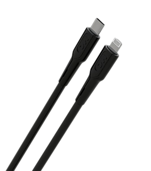 Кабель MORE CHOICE (4620202553249) K63ia 2м USB 3.0A PD 27W для Lightning ng 8-pin Type-C - 2м, черный