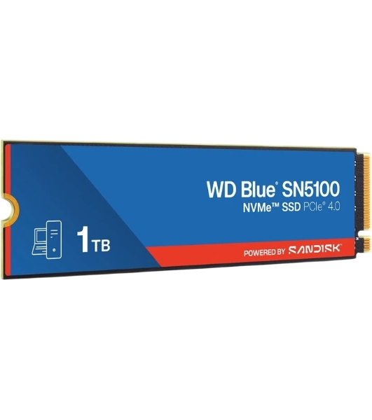 Накопитель SSD WD 1TB M.2 2280 NVMe PCIE 4.0 x4 7100/6700 BLUE SN5100