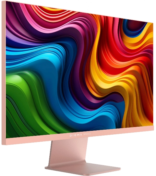 Монитор 27' DIGMA PRO Art L IPS 2560x1440, 165 Гц, 5 мс, 16:9, 300 кд/м², 1xHDMI, 1xDP, 1xUSB-C, 2x2 Вт, розовое золото