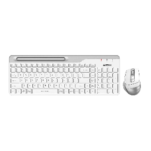 Комплект клавиатура+мышь A4Tech FStyler FB2535C беспроводной, USB + Bluetooth, 2000 DPI, белый