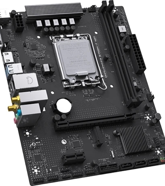 Материнская плата Maxsun Challenger B760M-F WIFI, LGA 1700, Intel B760, 2xDDR4, 3xSATA, 1xM.2, 1xPCIe 4.0 x16, 1xPCIe x1, 1xVGA, 1xHDMI, 1x1Gb LAN, Wi-Fi 5, Bluetooth 4.2, 2xUSB-A 5Gbps, 4xUSB-A 2.0, 3x3.5 мм, 7.1, чёрный, mATX
