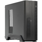 Компьютерный корпус CHIEFTEC UNI UE-02B-OP без БП, Slimline desktop, SFX, черный, mATX, фото 1