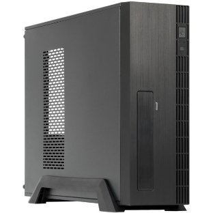 Компьютерный корпус CHIEFTEC UNI UE-02B-OP без БП, Slimline desktop, SFX, черный, mATX