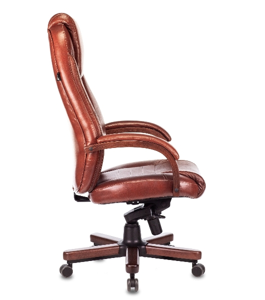 Кресло Бюрократ T-9923WALNUT Leather Eichel светло-коричневый, кожа
