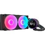 Система жидкостного охлаждения для ПК/Water Cooling System NZXT Kraken Elite 280 RGb (250W, 280мм, LED temp., Black/Fans: 2x140мм, 98.61CFM, 34.5dBA, 2000RPM/Pump height 65мм, 2800RPM, Rad thickness 27мм/S: 1851, 1700, 1200, 115X, AM5, AM4), фото 1