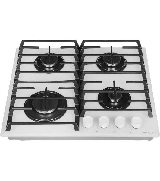 Газовая варочная панель Vitek VGH 6420 WG стекло белое