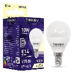 Лампа светодиодная TOKOV ELECTRIC 10Вт G45 3000К Е14 176-264В, фото 1