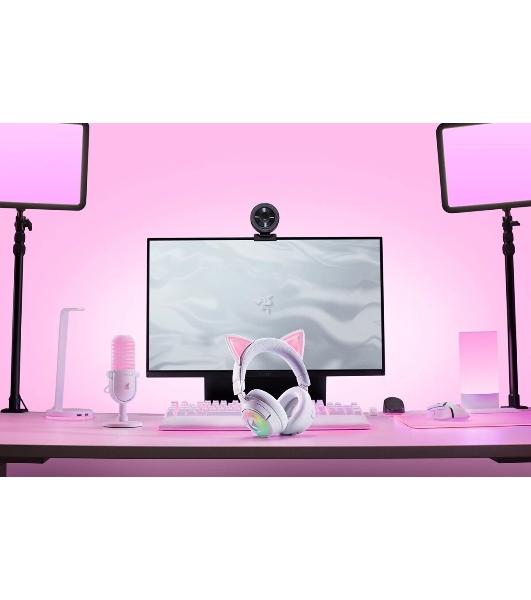 Гарнитура Razer Kraken Kitty V3 Pro белый, беспроводная, bluetooth, до 70 ч, подсветка