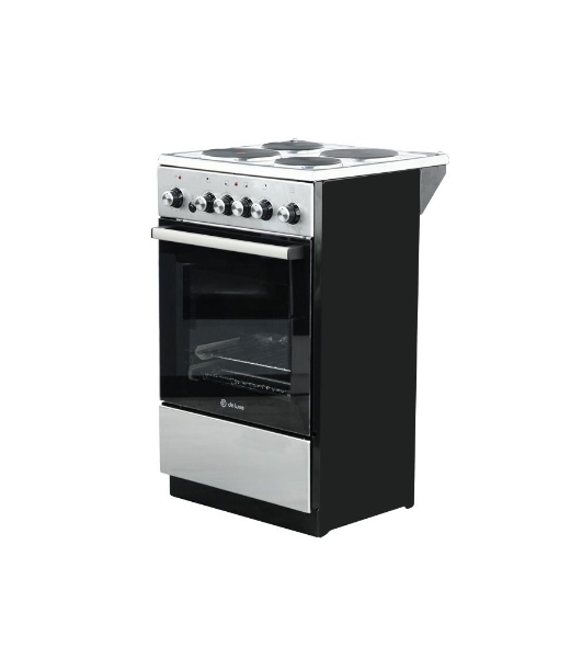 Плита электрическая De Luxe 5004.16э 010 серебристый, конфорок 4 шт, духовка 46 л, гриль, 50 см x 85 см x 50 см