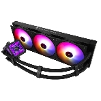 Водяное охлаждение для процессора Thermalright Frozen Warframe Pro 360 черный ARGb (360мм, черный, ARGb/Fans: 3x120мм, 70.84CFM, 29.8dBA, 2000RPM/Pump height 60мм, 23dBA, 3000RPM, Rad thickness 27mm/S: 1200, 1700, 1851, 2011, 2066, 115X, AM4, AM5), фото 1