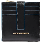 Картхолдер Piquadro Blue Square PP6843B2R/N черный, натуральная кожа, фото 1